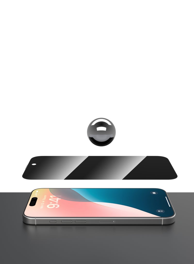 ديفيا حماية شاشة  ايفون 16برو لقافه  من ديفيا يضمن لك حماية الشاشة من الخدوش والصدمات مع الحفاظ على خصوصيتك الشخصية. بفضل الزجاج المقوى مرتين ويدعم التعرف السريع على بصمة الاصبع - Image 3