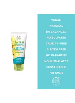 Petal fresh Pure Purifying Tea Tree Facial Mask + Facial Cleanser Combo For Oily, Acne Prone Skin Type | No Sulphates, Silicones, Mineral Oil | 100% Vegan And Cruelty Free 400 Ml  - Image 4