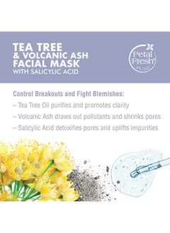 Petal fresh Pure Purifying Tea Tree Facial Mask + Facial Cleanser Combo For Oily, Acne Prone Skin Type | No Sulphates, Silicones, Mineral Oil | 100% Vegan And Cruelty Free 400 Ml  - Image 3