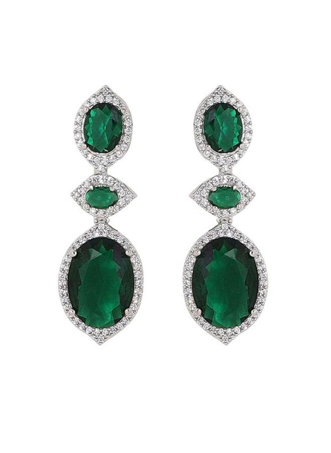 Priyaasi Brass Women Green Brass Jewellery Set with pattern and secured with closure and styled in ideal for Western moments — designed to make heads turn.  - Image 4