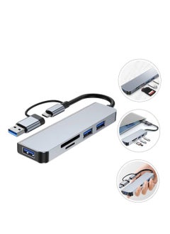 Generic 5 in 1 Hub from USB/Type-C to 1* USB 3.0 2* USB 2.0, SD Card Reader Micro SD Card Reader  - Image 3