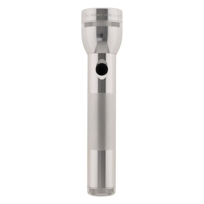 Maglite Heavy-Duty Incandescent 2-Cell D Flashlight, Silver - Image 3