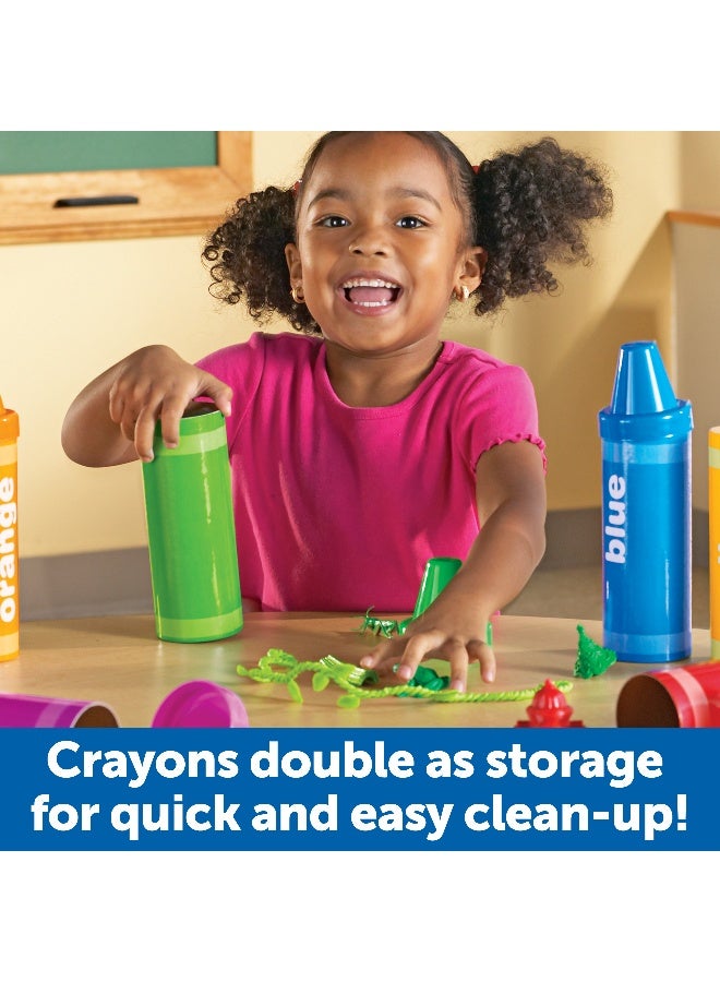 ليرننج ريسورسز موارد التعلم - أقلام تلوين قوس قزح للفرز، لعبة التعرف على الألوان والفرز، 48 قطعة، أنشطة رياضية مبكرة ممتعة للأطفال من سن 3 سنوات فما فوق - Image 3