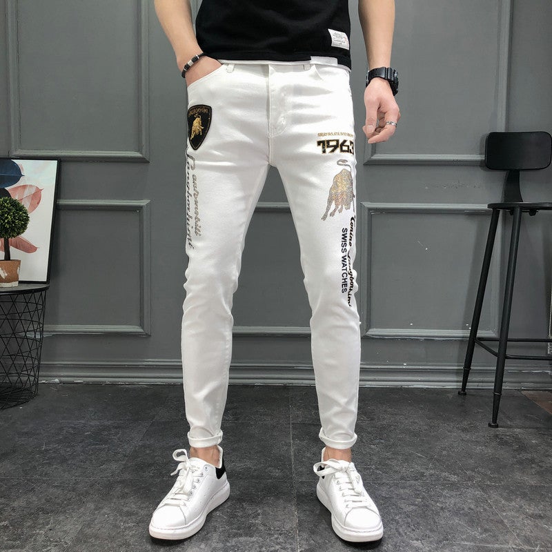 Unisex Classic Denim Jeans Loose Fit Daily Outdoor Wear - Image 2