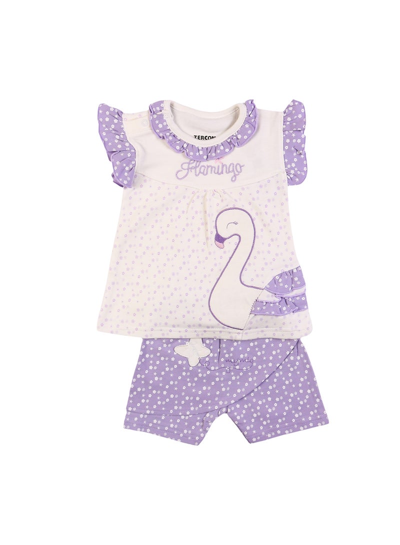 Zercon Summer Pajama Set for Newborn Babies  6341 - Image 1