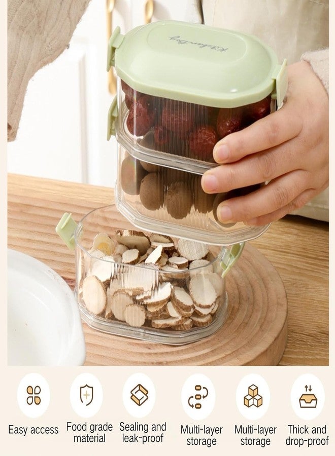 IP DHAMELIYA Storage Box For Kitchen - Spice Container and Seasoning Box | Multipurpose Leak Proof And Reusable Food Storage Containers For Nuts, Grains, and Dry Food | Kitchen Organizers (4 Layer) - Image 4