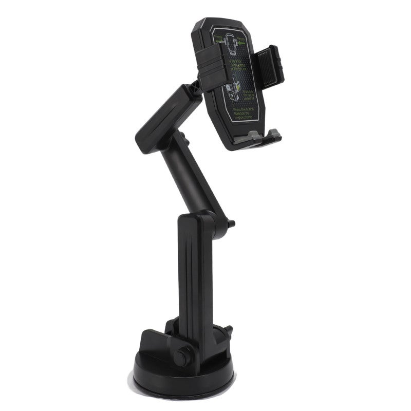 Truck Phone Holder 16.9 Inch Long Arm Strong Suction Hold - 360 Rotation Shockproof Vehicle Phone Mount for Heavy Duty Trucks SUVs Buses Windshield Dashboard Use - Image 4