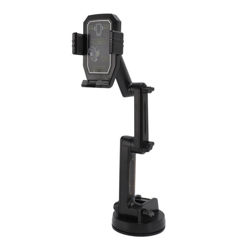 Truck Phone Holder 16.9 Inch Long Arm Strong Suction Hold - 360 Rotation Shockproof Vehicle Phone Mount for Heavy Duty Trucks SUVs Buses Windshield Dashboard Use - Image 5