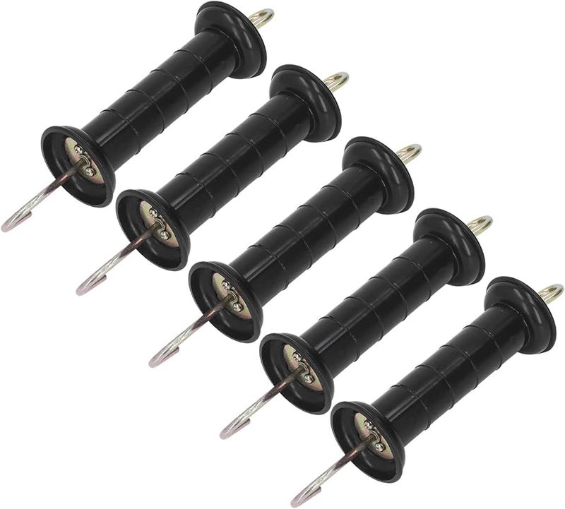 5Pcs Insulated Electric Fence Handle with Metal Hook for Farm Pasture Gate - Image 5