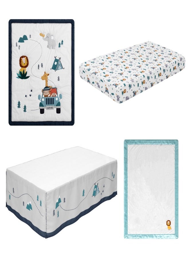 Bellanina Charming 4 Piece Baby Bedding Set Digital Print Comforter, Crib Sheet, Skirt & Bumper in Polyester - pzsku/Z9448259F845EA7B27FB3Z/45/_/1728488019/97cc1d0f-d305-4cda-bb2e-bf3be0842f39