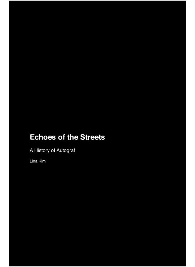 Echoes of the Streets: A History of Autograf  - Image 1