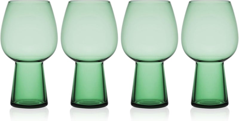 Mikasa Mikasa Phoebe Goblet Beverage Glass Set of 4 Sage  - Image 1