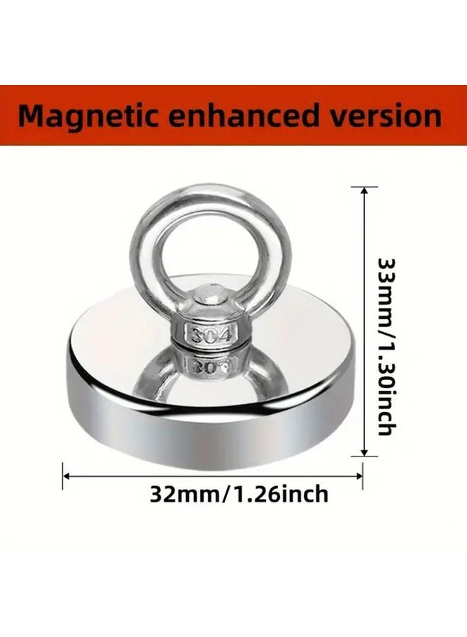 D60 Model Neodymium Fishing Magnet 500 LBS Pulling Force Heavy Duty Rare Earth Magnet - Image 4
