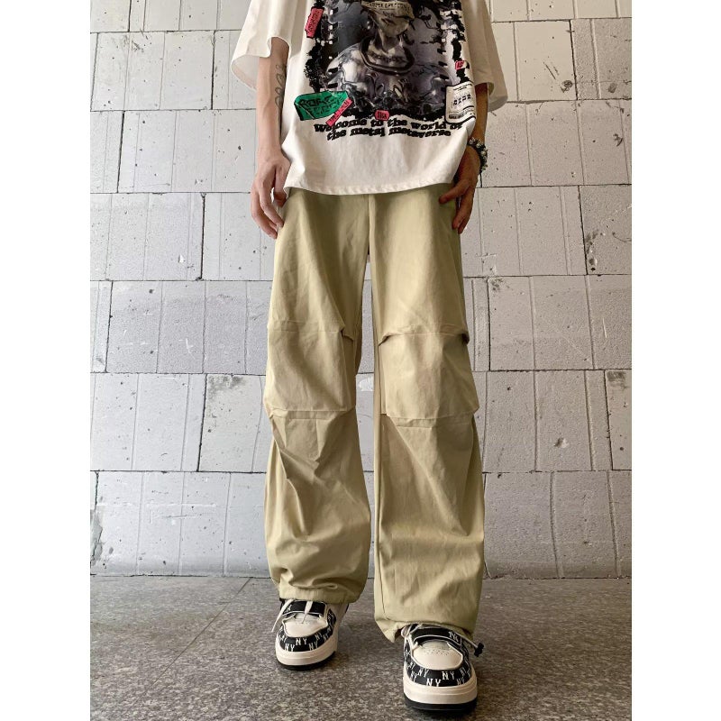 Generic Quick-dry Paratrooper Pants Men Summer Loose Casual Trousers Khaki  - Image 1