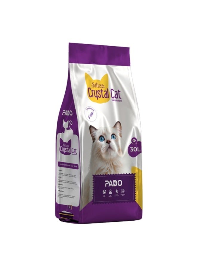 Pado Silica Crystal Cat Litter 30L - Lavender - Image 1