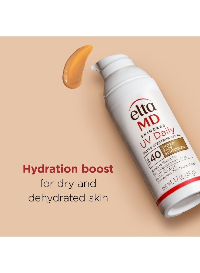 EltaMD UV Daily Tinted SPF 40 Face Sunscreen Moisturizer with Zinc Oxide Tinted Daily Face Moisturizer with SPF Sunscreen for Dry Skin17 oz Pump - Image 4