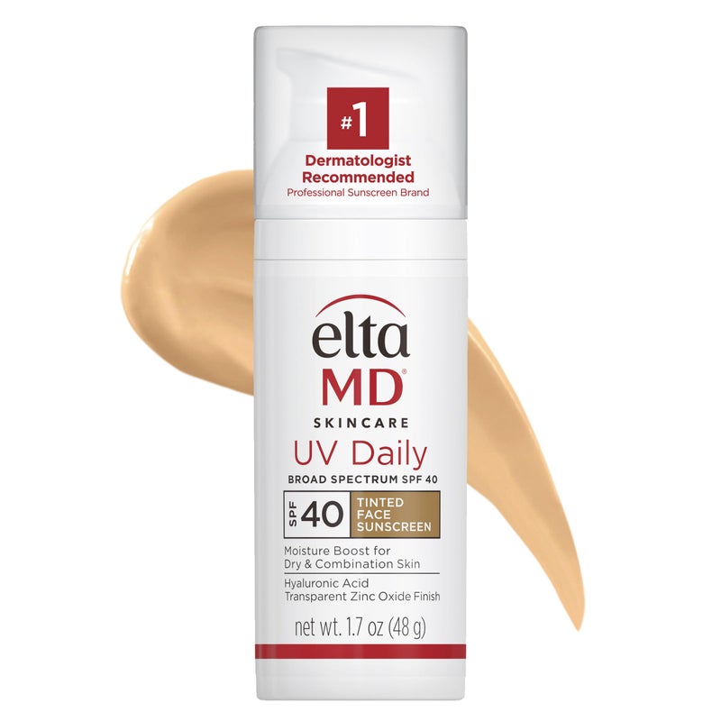 EltaMD UV Daily Tinted SPF 40 Face Sunscreen Moisturizer with Zinc Oxide Tinted Daily Face Moisturizer with SPF Sunscreen for Dry Skin17 oz Pump - Image 1