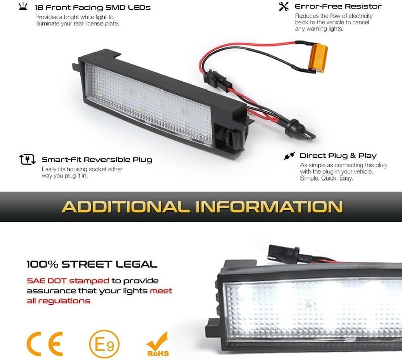 DEMULAX LED License Plate Light for Toyota Models - Image 5