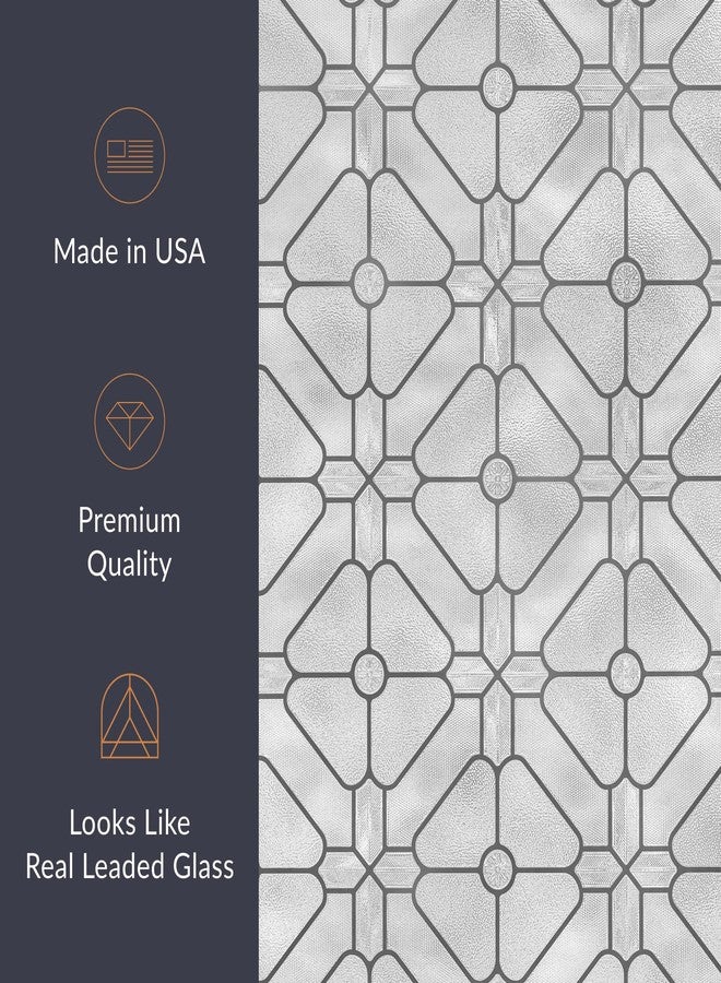 آرت سكيب آرتسكيب أستر | غشاء نافذة للخصوصية بنمط زجاج معشق مزخرف | غير لاصق ويوفر حماية من الأشعة فوق البنفسجية | سهل التركيب والإزالة | 24 × 36 بوصة | صنع في الولايات المتحدة الأمريكية - Image 5