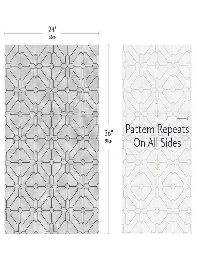 آرت سكيب آرتسكيب أستر | غشاء نافذة للخصوصية بنمط زجاج معشق مزخرف | غير لاصق ويوفر حماية من الأشعة فوق البنفسجية | سهل التركيب والإزالة | 24 × 36 بوصة | صنع في الولايات المتحدة الأمريكية - Image 3