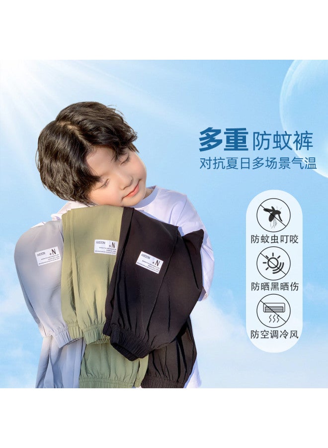 Zuoxi Boy's Pants Ice-cool Mosquito-proof Trousers 2025 Summer Kids Breathable Sportswear Thin Lightweight Long Pants For Big Boys - Image 2
