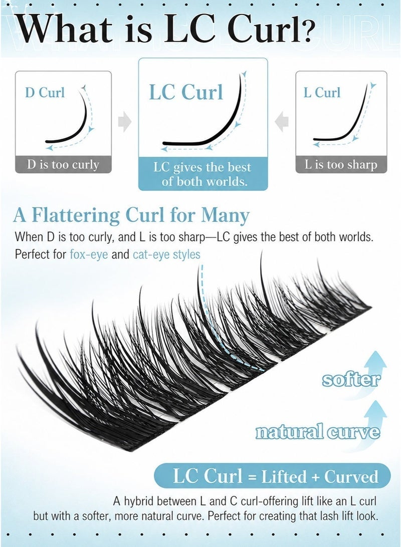 lashvana 100pcs Self Adhesive False Eyelashes DIY Wing-shaped lash clusters Lash Clusters Kit d Curl Pre Glued Wispy Lashes Kit With Tweezers For Beginners, Press On Glueless Individual Lashes Diy Eyelashes. - Image 4