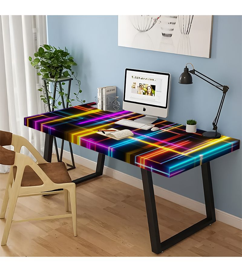 Vinyl Neon Stripe Removable Placemat and Wall Sticker 1pc Style 1 - Image 4
