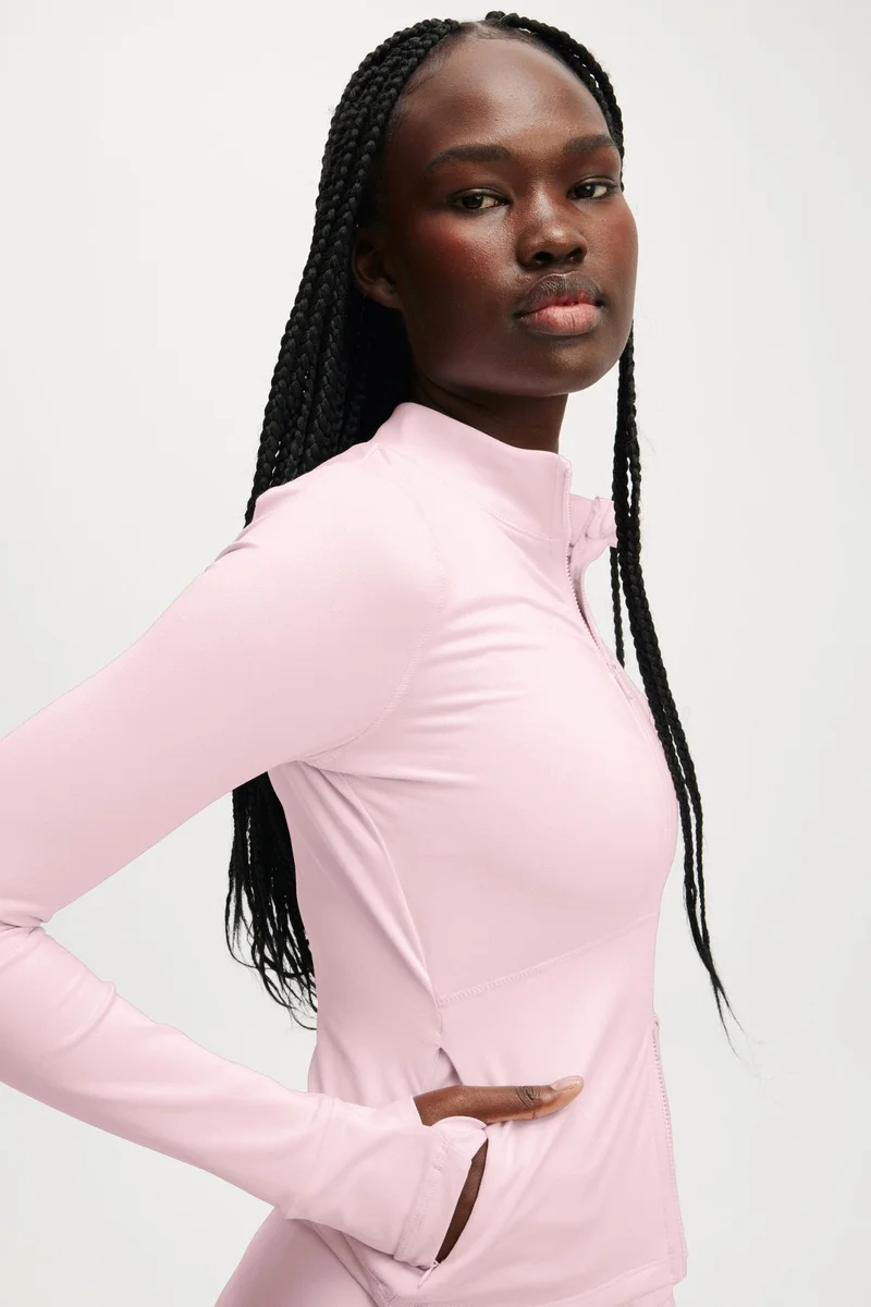 بودي سترة رياضية بسحاب كامل