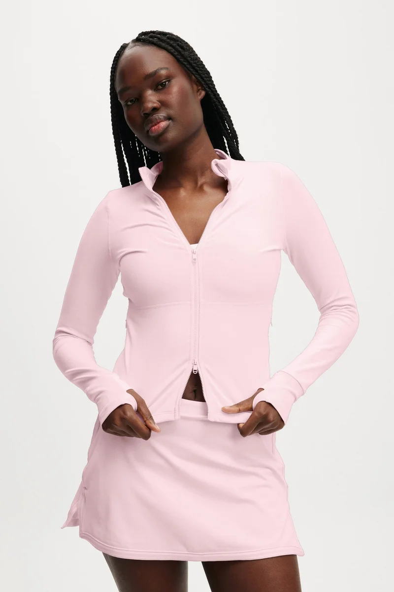 بودي سترة رياضية بسحاب كامل