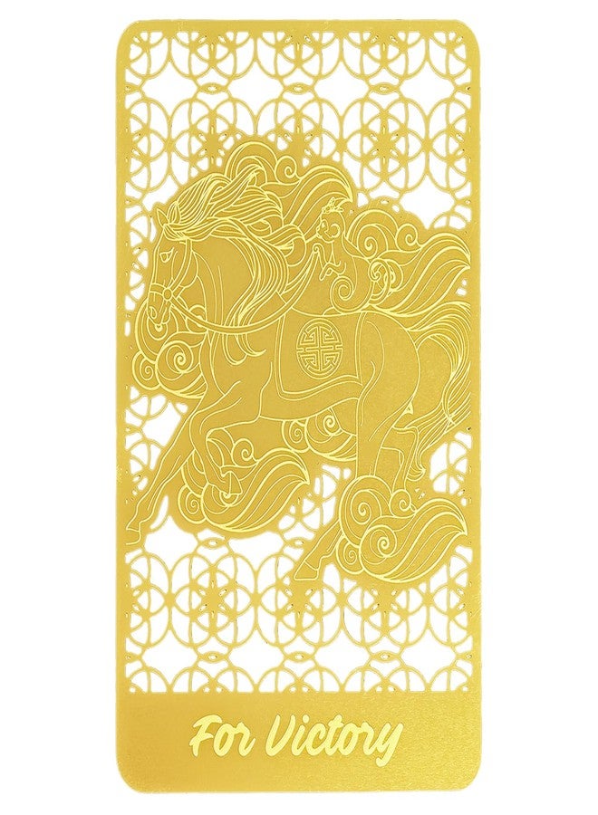 Fengshuibringluck Feng Shui Fly On Monkey On Horse Golden Card Amulet Card Successful Victory Protection Card - Image 1