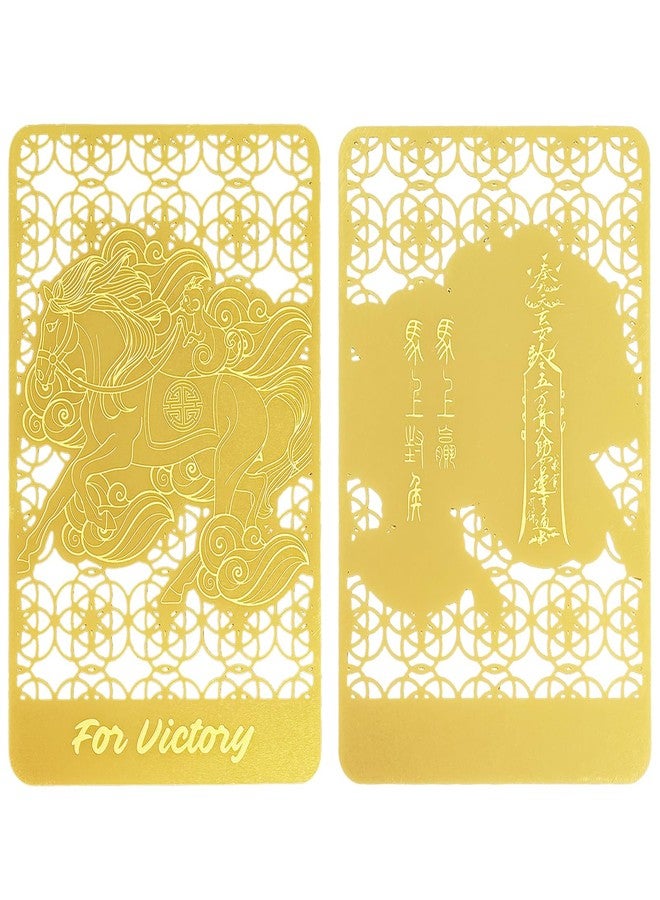 Fengshuibringluck Feng Shui Fly On Monkey On Horse Golden Card Amulet Card Successful Victory Protection Card - Image 3