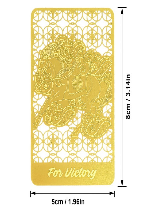 Fengshuibringluck Feng Shui Fly On Monkey On Horse Golden Card Amulet Card Successful Victory Protection Card - Image 2