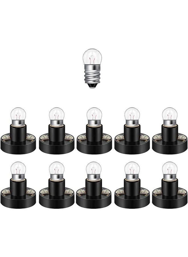 Royal Apex Miniature Screw Base Light Bulb And Holder Lamp Flashlight Torch Diy Work Light Etc. E10 E10 BulbAndHolder Pack Of 10 - Image 1