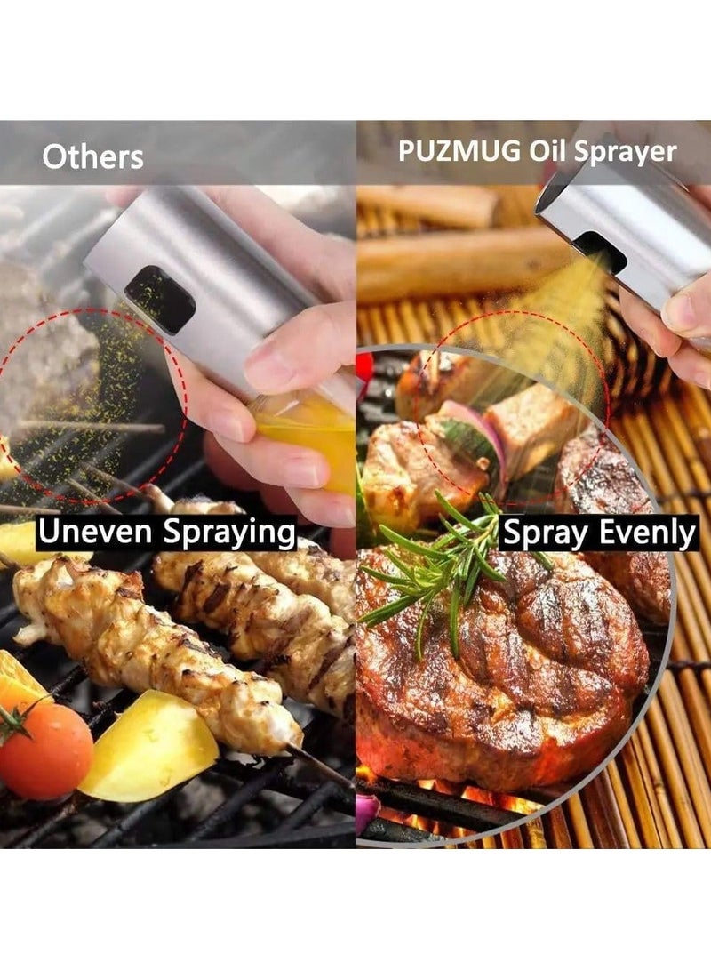 كيوشوب زجاجة بخاخ الزيت من كيوشوب®️ ، مجموعة بخاخ زيت الزيتون وزجاجة بخاخ وبخاخ زيت وبخاخ موزع للزيت للشواء والطبخ والسلطة 100 مل  - Image 2