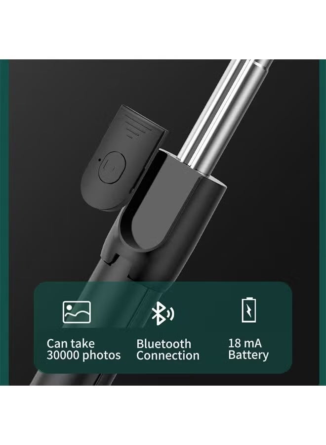 Raxoom عصا السيلفي - عصا سيلفي جديدة لاسلكية بلوتوث قابلة للطي مع حامل ثلاثي القوائم مع ضوء ملء وتحكم عن بعد لIOSs Androids الهواتف الذكية (R1-أبيض) - Image 5