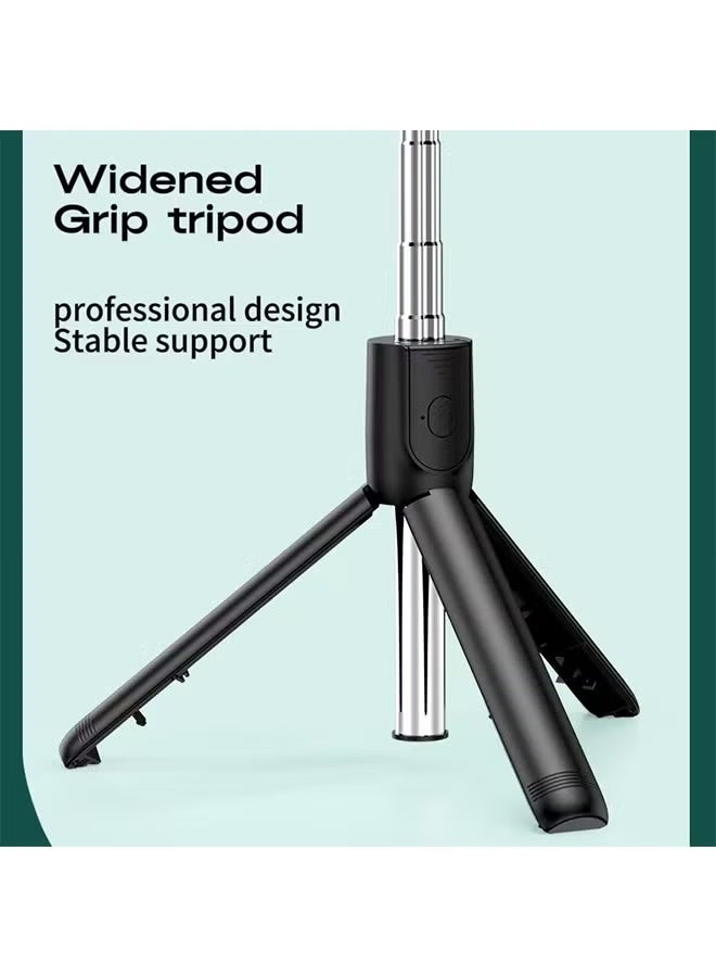 Raxoom عصا السيلفي - عصا سيلفي جديدة لاسلكية بلوتوث قابلة للطي مع حامل ثلاثي القوائم مع ضوء ملء وتحكم عن بعد لIOSs Androids الهواتف الذكية (R1-أبيض) - Image 4