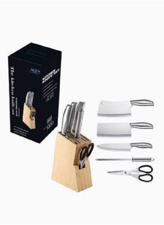 AGD 5-Piece Knives Set With Stand Silver/Black 17x36x15cm  - Image 2