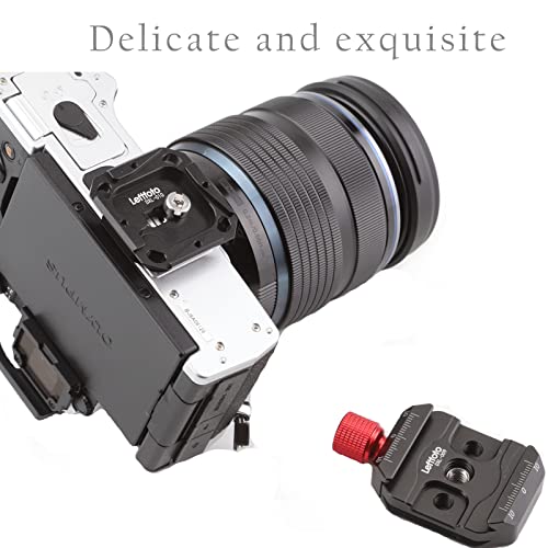 LEFTFOTO Camera Quick Release Plate Clamp kit with Arca Swiss Style Clamp,Quick Release Plate and 1/4" to 3/8" Screw Thread,for DSLR Camera, Tripod, Monopod, Ball Head,Cimbal Stabilzer. - Image 5