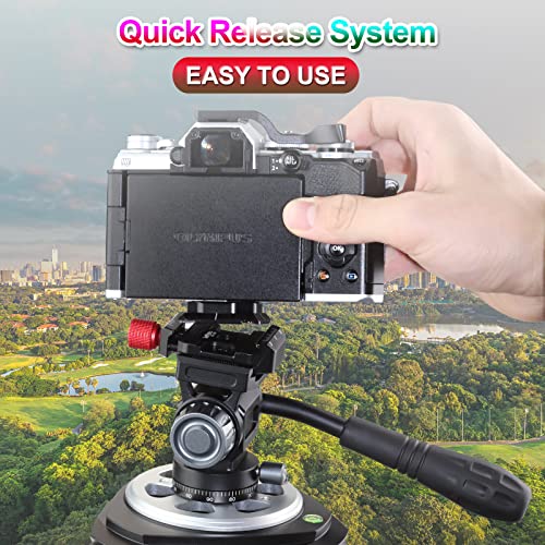LEFTFOTO Camera Quick Release Plate Clamp kit with Arca Swiss Style Clamp,Quick Release Plate and 1/4" to 3/8" Screw Thread,for DSLR Camera, Tripod, Monopod, Ball Head,Cimbal Stabilzer. - Image 2