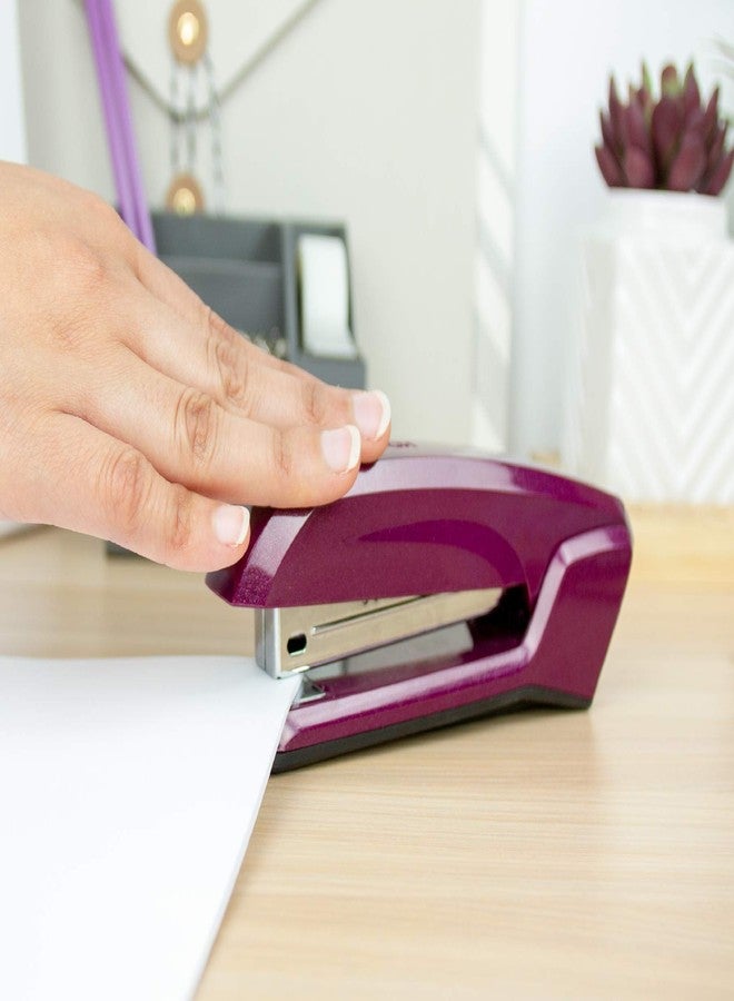 Bostitch Office Ascend 3 in 1 Stapler Integrated Remover & Staple Storage, 420 Staples Included, 20 Sheet Capacity, Lightweight, Magenta - Image 2