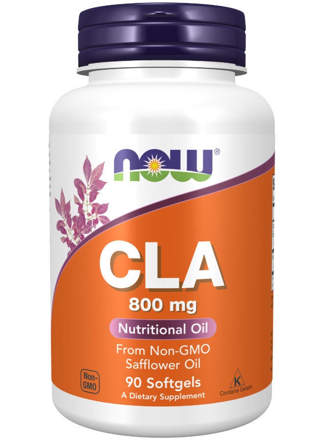 now 90 Pieces CLA (Conjugated Linoleic Acid) 800 mg Softgels