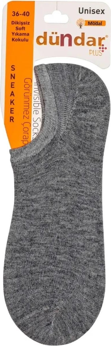 Dündar Women's Modal Plus Pastel Color Sneaker Socks 6876 - 12 Pieces 
