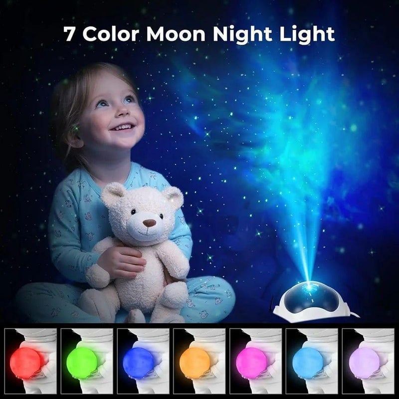Astronaut and Galaxy LED Projector with Dynamic Nebula and Lunar Orb Night Light for Bedroom, Kids and Adults - Compatible with Remote Control - Image 4
