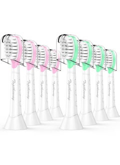Kids Toothbrush Heads For Philips Sonicare: Soft Electric Replacement Brush Compatible With Phillips Hx6032/94 Hx6321 Hx6340 Hx6042 Hx6320 Hx6330 Compact Head For Child 35 Pink Girl Green Boy 8 Pack