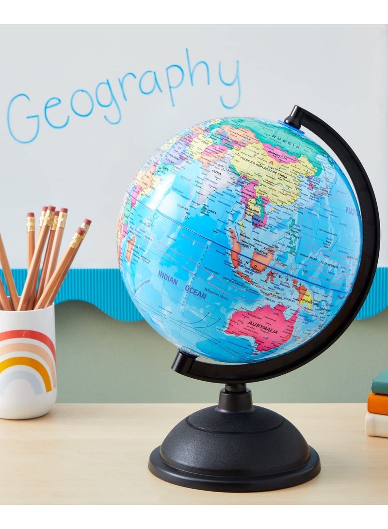 كرافت ماجيك ، خريطة العالم العالمية المثالية اللامعة 20 سم للأطفال وطلاب الجغرافيا والمعلمين. - Image 2
