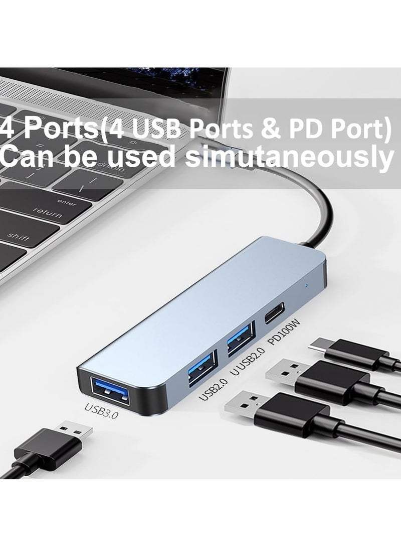 ELTRAZONE USB C Hub for MacBook Pro/Air, 4-in-1 USB-C to USB Adapter with 3 High-Speed USB 3.0 Ports and 1 USB-C PD/Data Port – Compact Multiport Docking Station for USB-C Laptops, iMac, Dell, Lenovo, Tablets, External Devices & More - Image 2