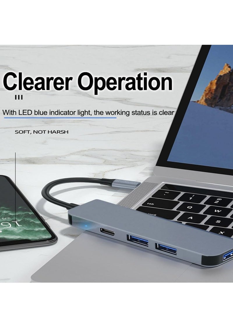 ELTRAZONE USB C Hub for MacBook Pro/Air, 4-in-1 USB-C to USB Adapter with 3 High-Speed USB 3.0 Ports and 1 USB-C PD/Data Port – Compact Multiport Docking Station for USB-C Laptops, iMac, Dell, Lenovo, Tablets, External Devices & More - Image 4