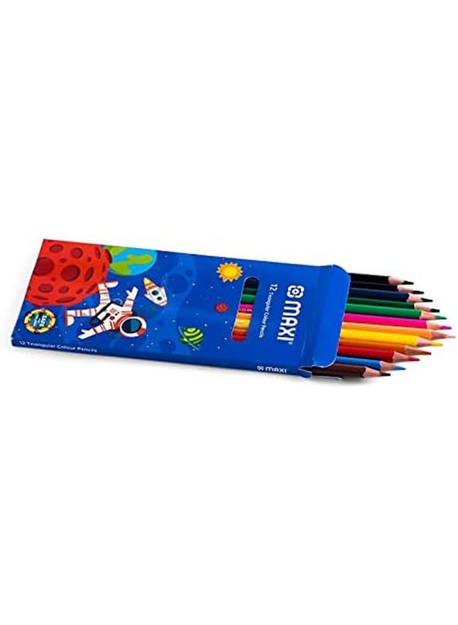 Maxi Felt Pen 12Colours Plus Color Pencil 12Colours Plus Crayons 12Colours Draw Color Or Decorate With This Amazing Set - Image 4