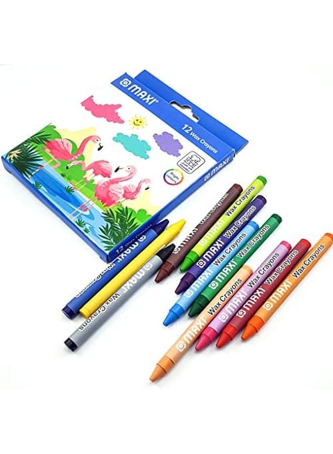 Maxi Felt Pen 12Colours Plus Color Pencil 12Colours Plus Crayons 12Colours Draw Color Or Decorate With This Amazing Set - Image 3