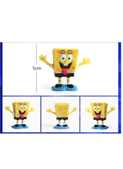 Y&D 8-Piece SpongeBob Figurines Model Toys Cake Decoration Doll Toys Multicolour  - Image 2